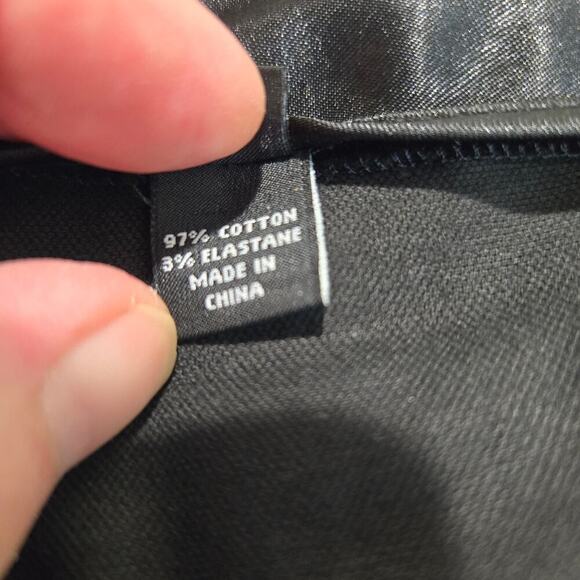 Clothes (real) Saks 5th Ave Black Velvet Pants Women's Size 12 High Waist NWT - Picture 7 of 12